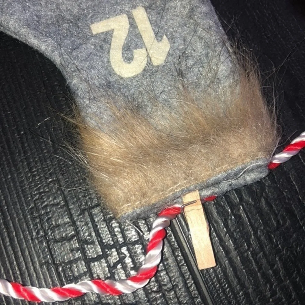 Holiday Farmhouse Countdown To Christmas Mantle Garland Mittens‎ New